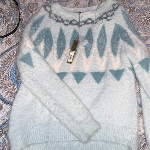 Lauren Conrad Fuzzy Pattern Sweater
